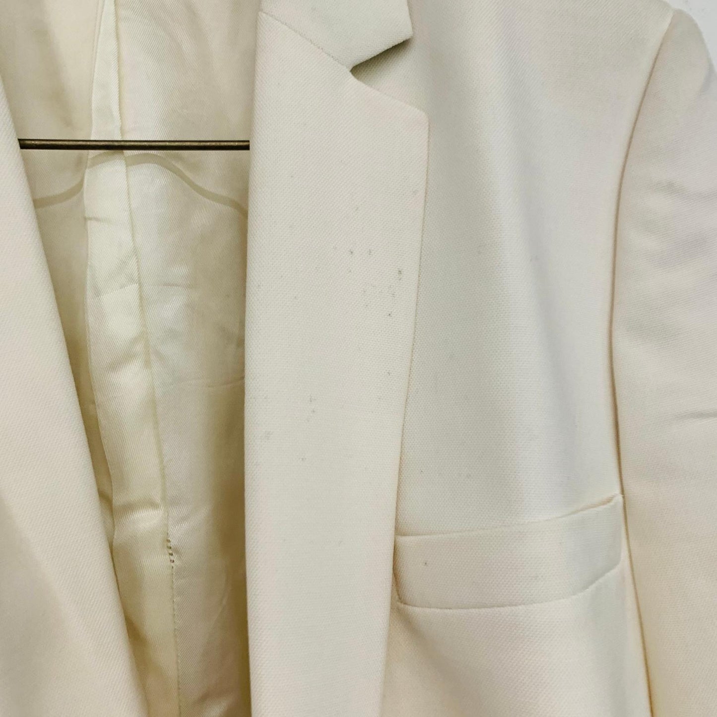 PAUL SMITH White Men's Long Sleeve Single Button Cream Blazer Jacket S/ 40 NEW