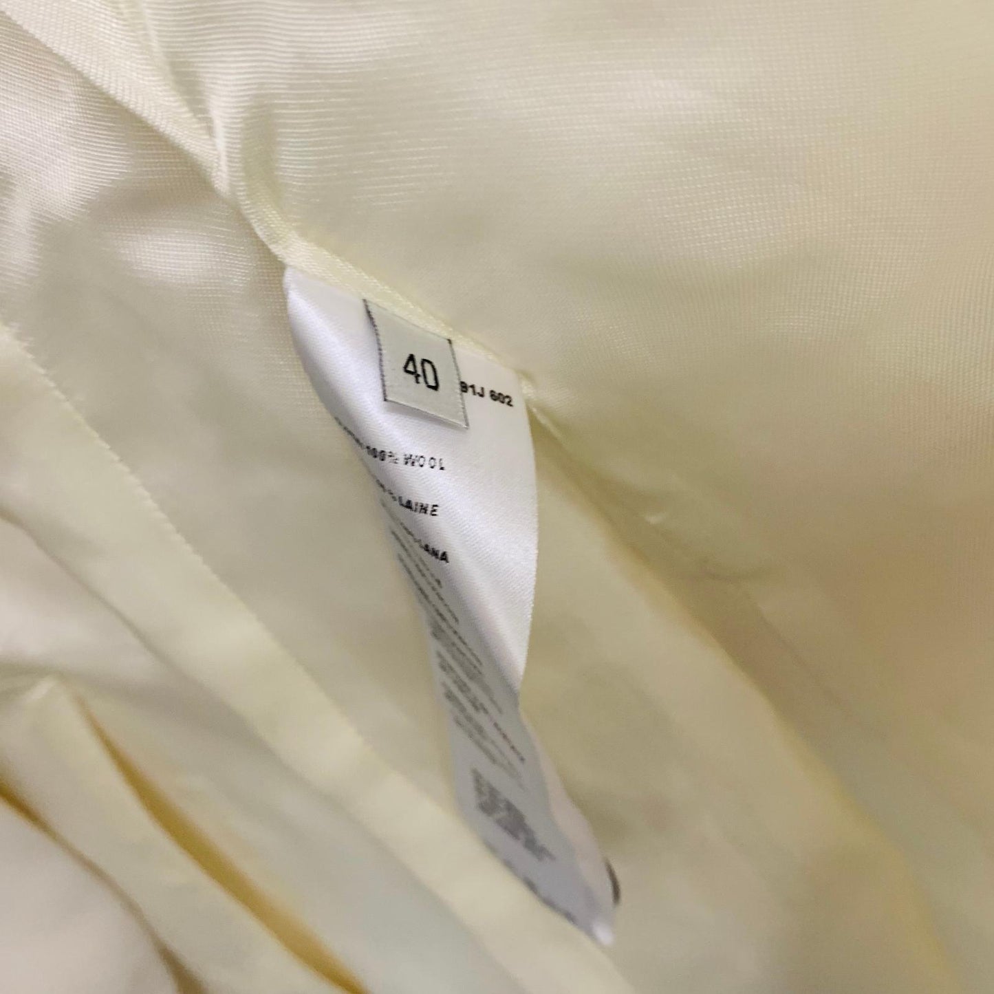 PAUL SMITH White Men's Long Sleeve Single Button Cream Blazer Jacket S/ 40 NEW