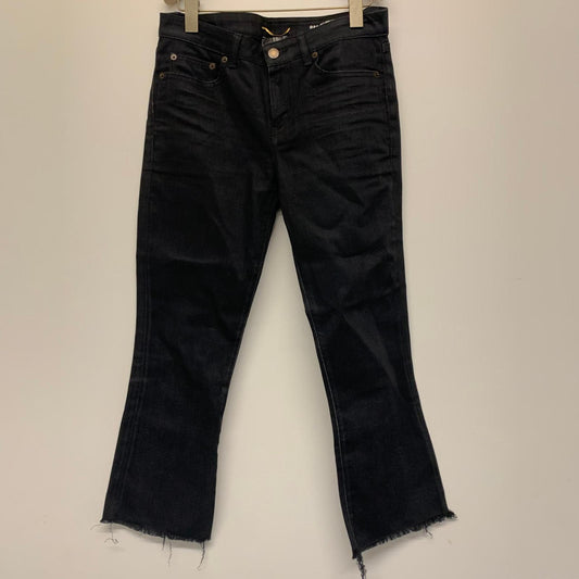 SAINT LAURENT Black Ladies Cropped Tapered Jeans Size UK W30 L25 NEW