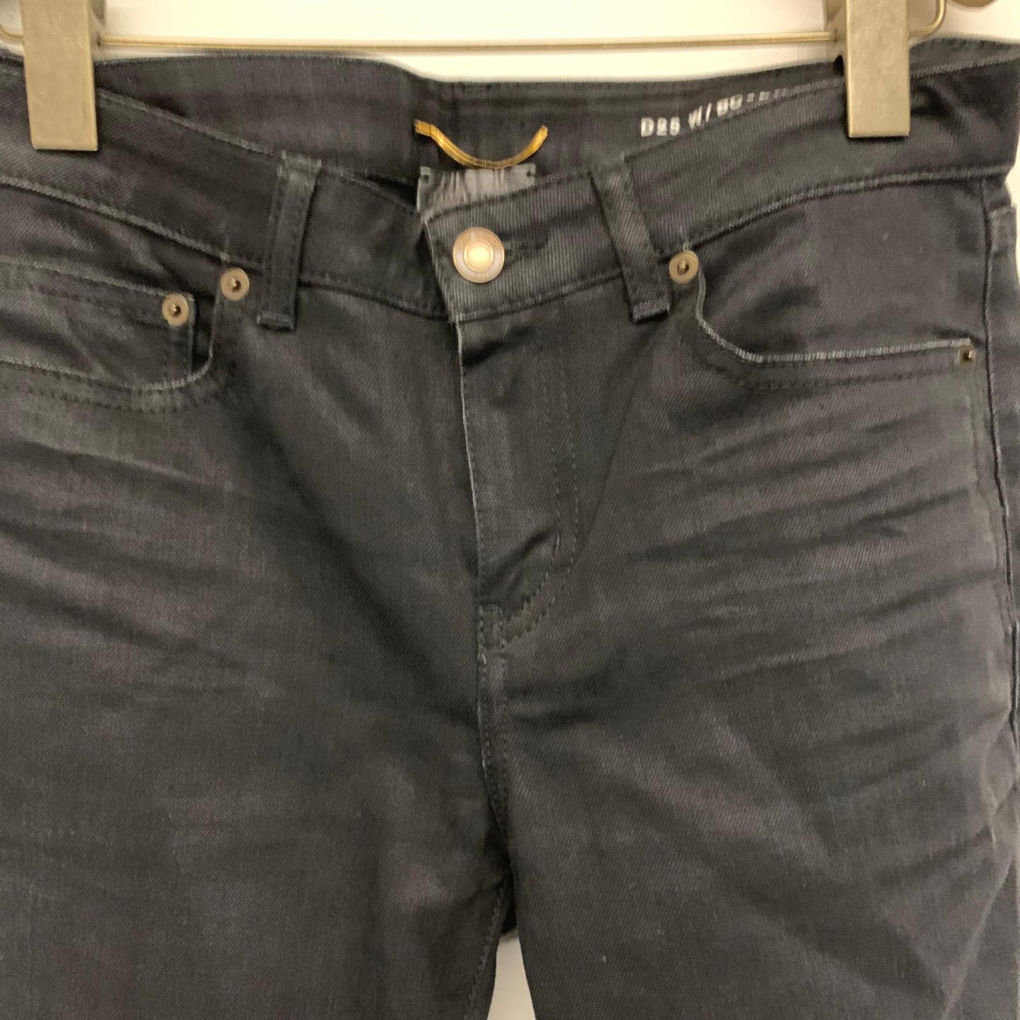 SAINT LAURENT Black Ladies Cropped Tapered Jeans Size UK W30 L25 NEW
