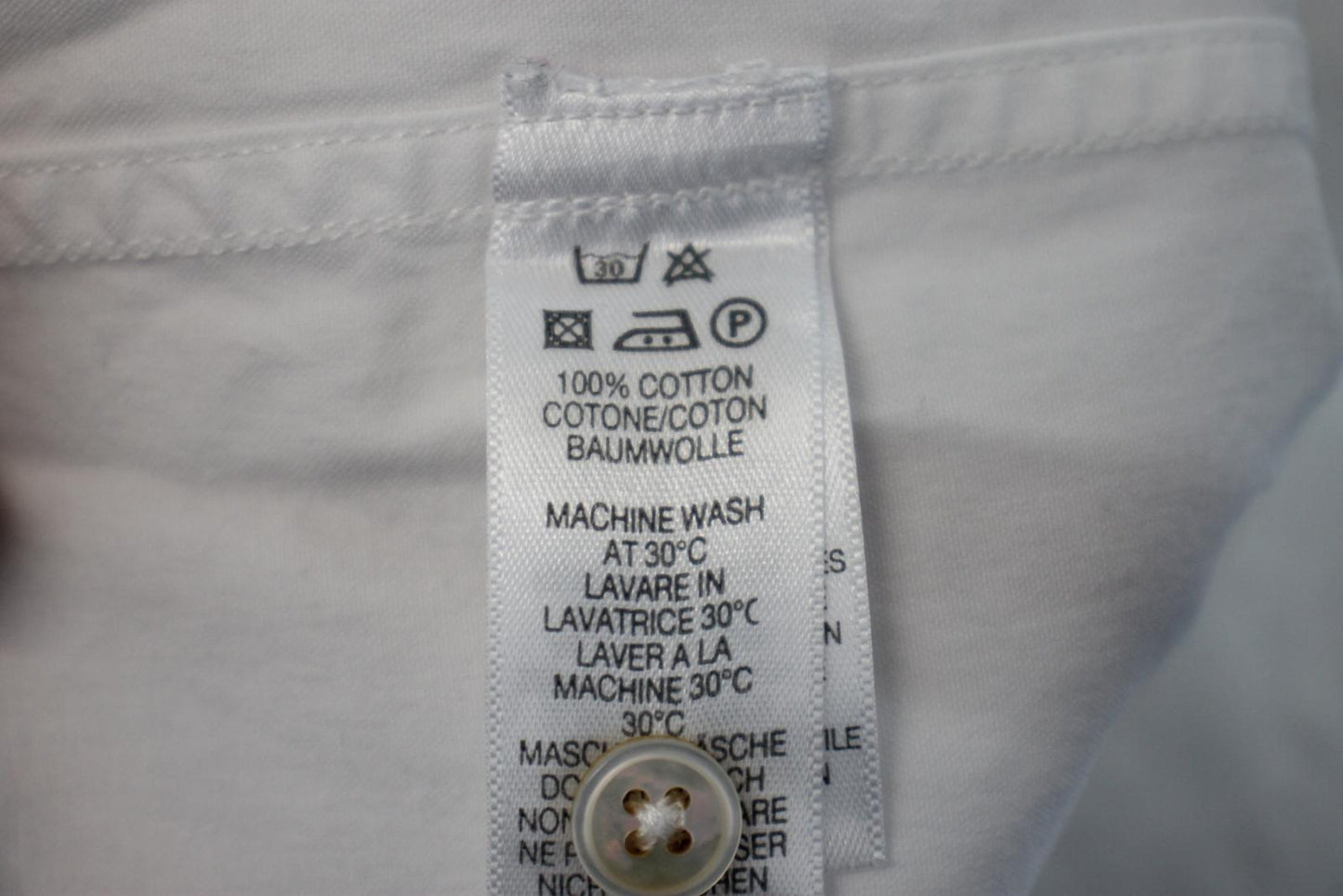 PAUL SMITH Men's White Cotton Short Sleeve Shirt Size M NEW