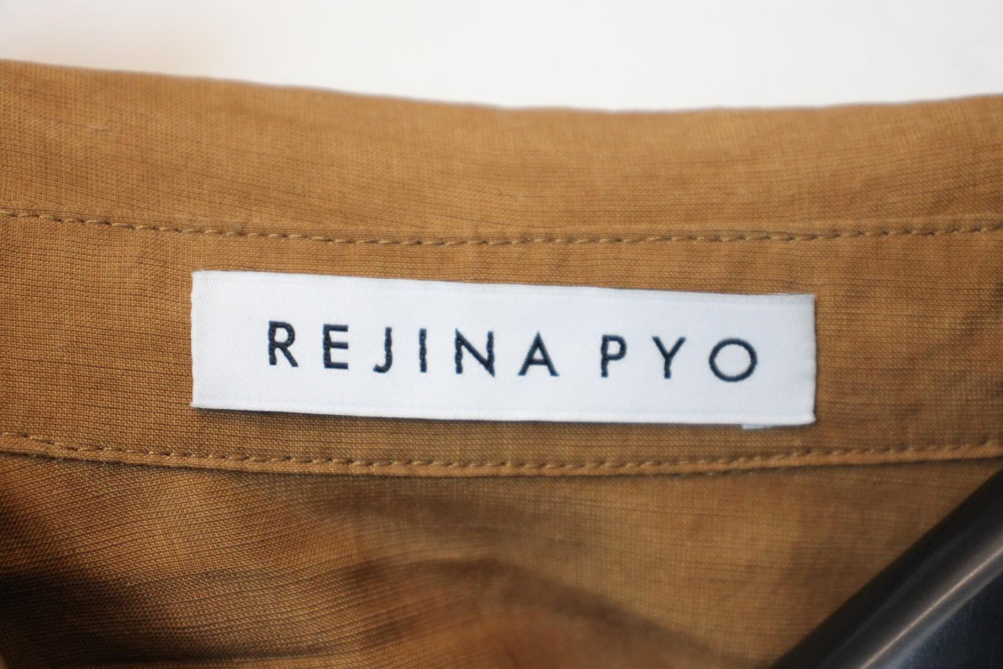 REJINA PYO Ladies Brown Linen Blend Long Overcoat Coat EU36 UK8 NEW