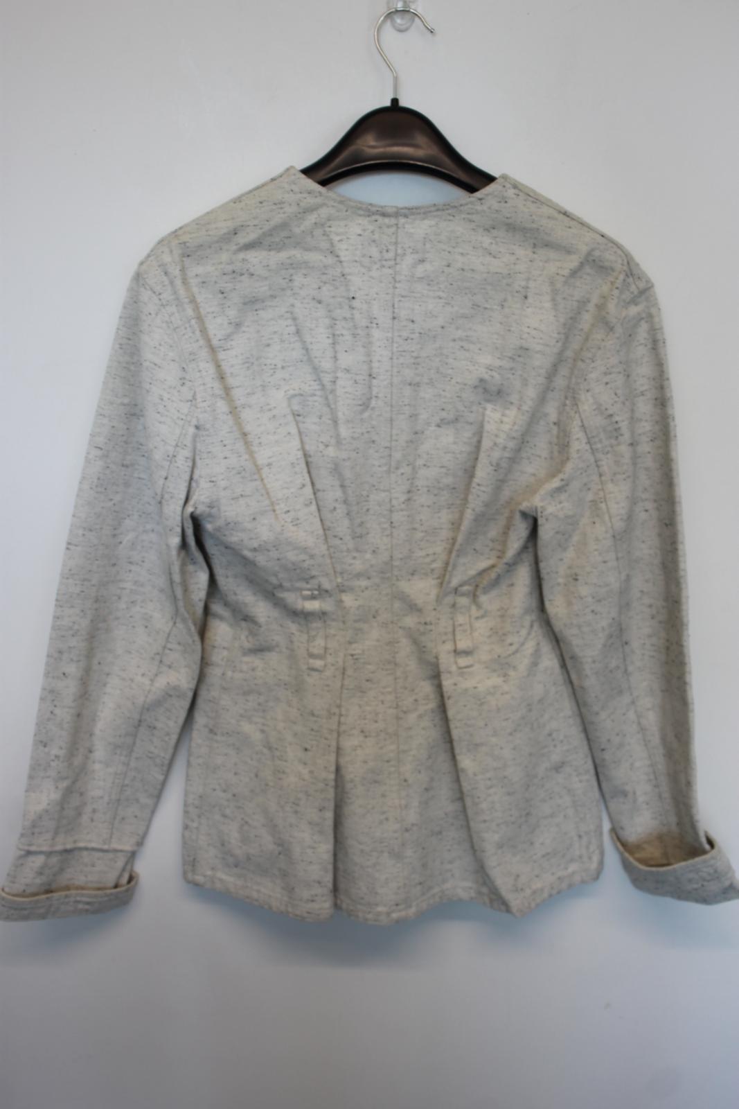 ISABEL MARANT Ladies White/Black Cotton Denim V-Neck Jean Jacket EU36 UK8 NEW