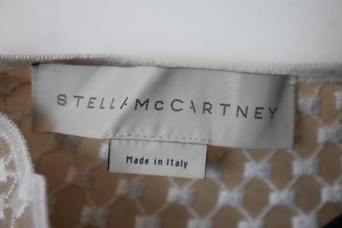 STELLA MCCARTNEY Ladies White Cotton Lace Asymmetrical Dress EU36 UK8 NEW
