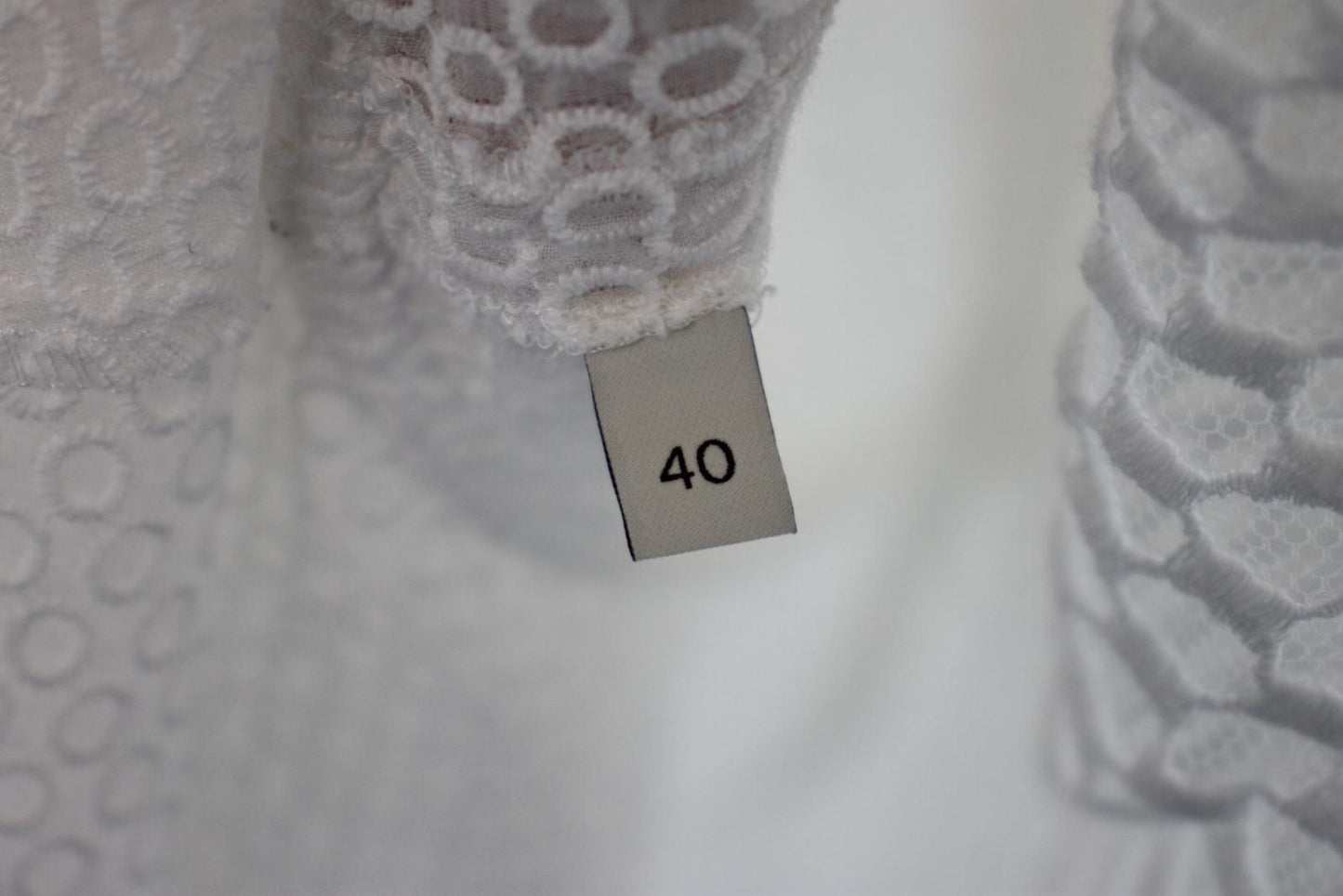 STELLA MCCARTNEY Ladies White Cotton Lace Asymmetrical Dress EU36 UK8 NEW