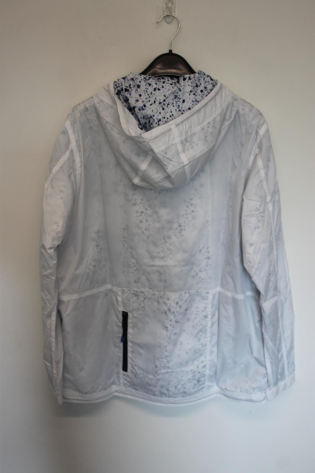 PAUL SMITH Men's White Hooded Windbreaker Jacket Size M NEW