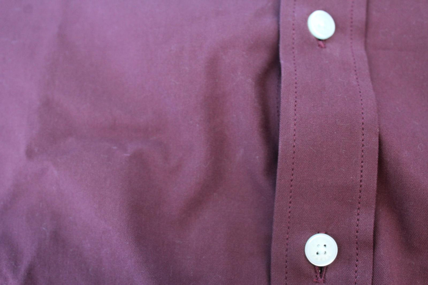 KENZO Men's Burgundy Red Casual Fit Tiger Logo Button Down Cotton Shirt M NEW