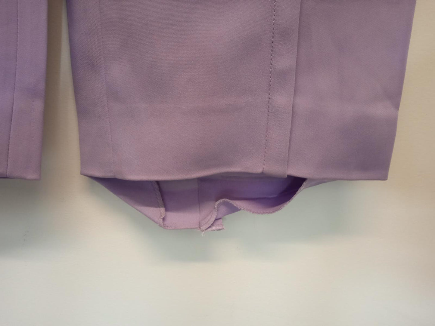 VERSACE Ladies Jacaranda Purple Slim Leg High Waist Trousers IT38 UK6 NEW