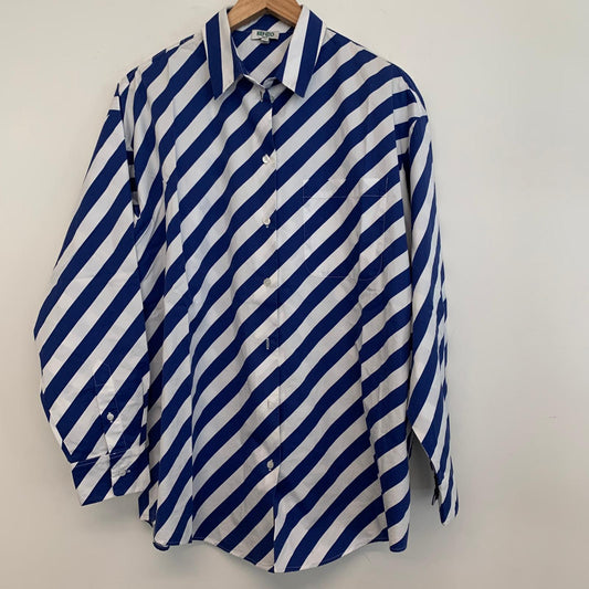 KENZO Blue Ladies Long Sleeve Collared Basic Button-Up Size UK 8 NEW