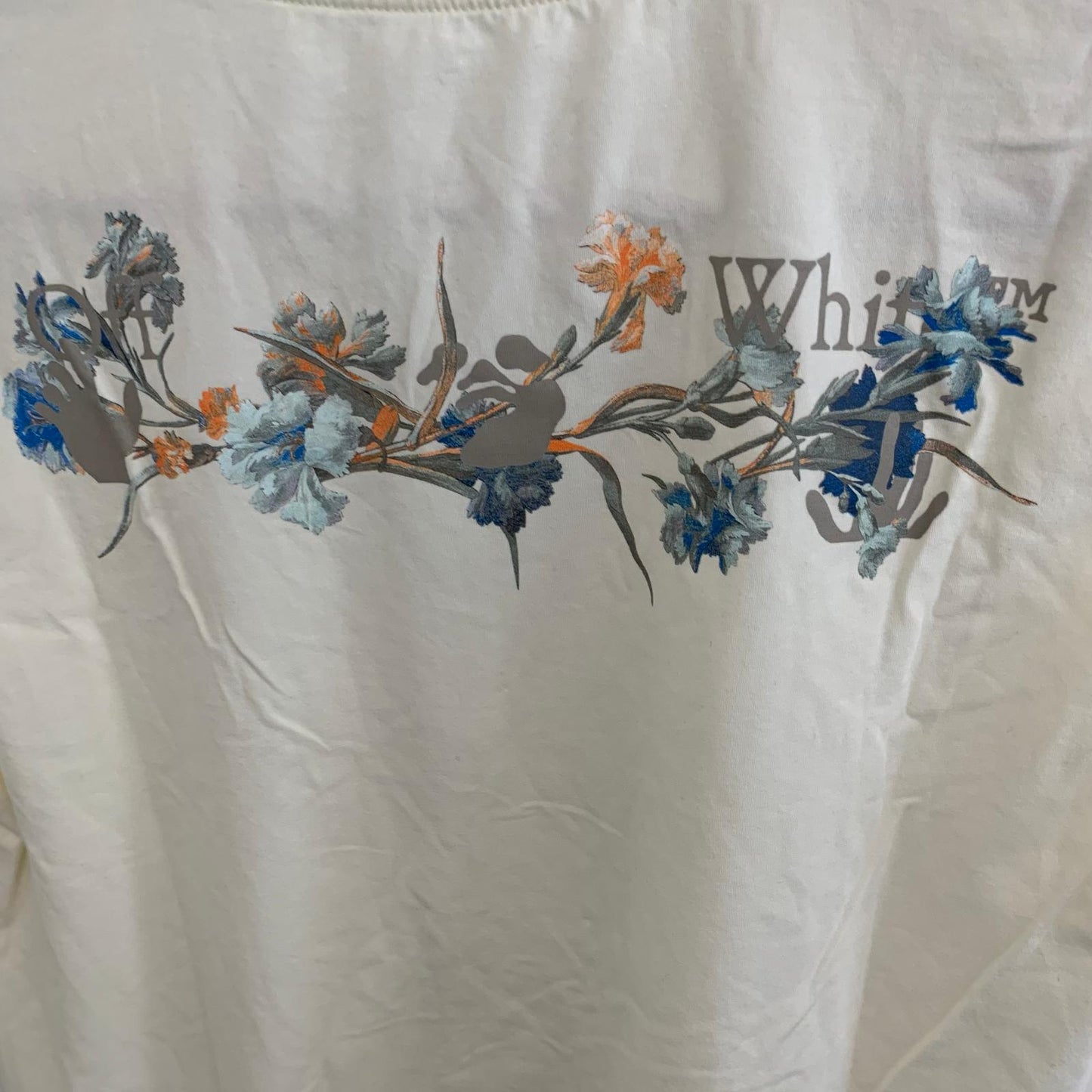 OFF-WHITE Yellow Ladies Short Sleeve Floral Beach Tee T-Shirt Size UK XS NEW