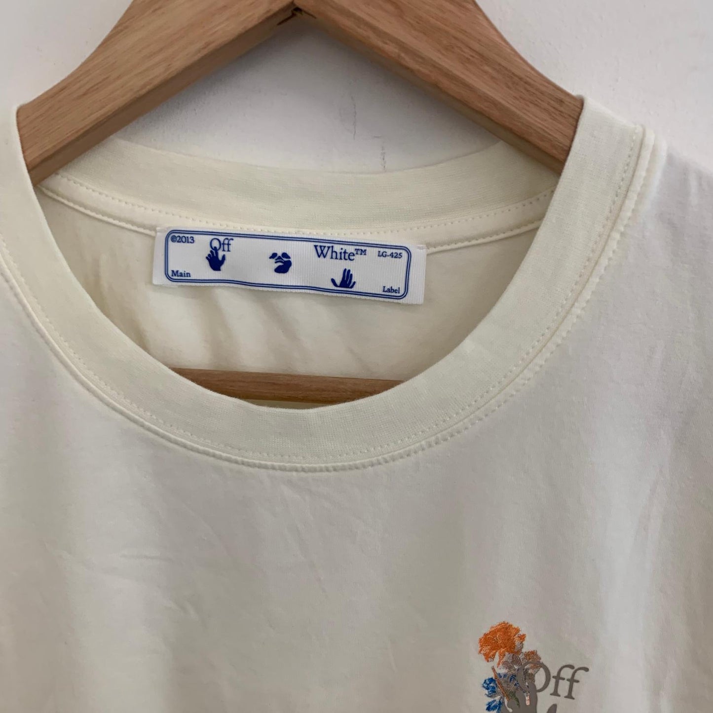 OFF-WHITE Yellow Ladies Short Sleeve Floral Beach Tee T-Shirt Size UK XS NEW