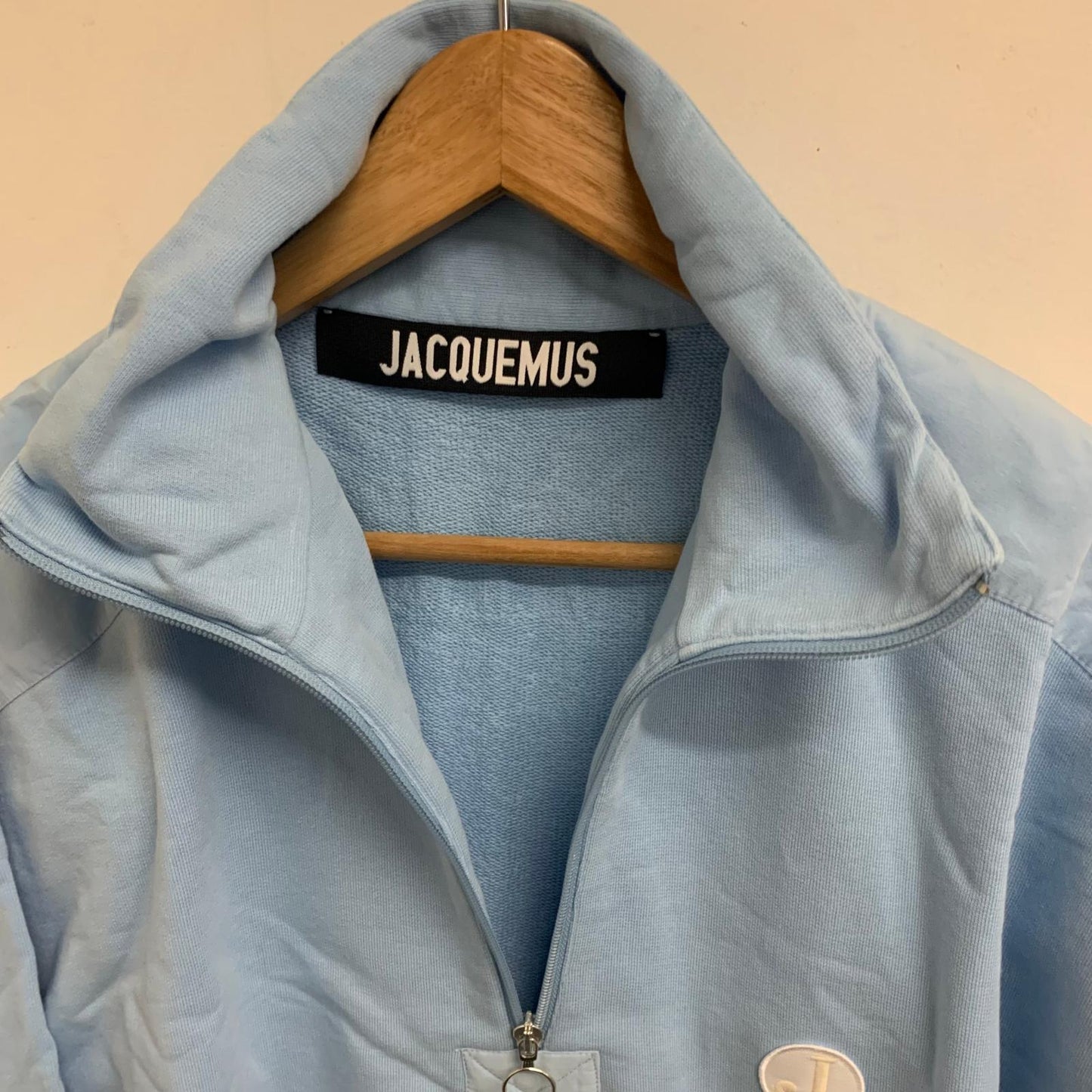JACQUEMUS Blue Ladies Long Sleeve Collared Pullover Jumper Size UK S NEW