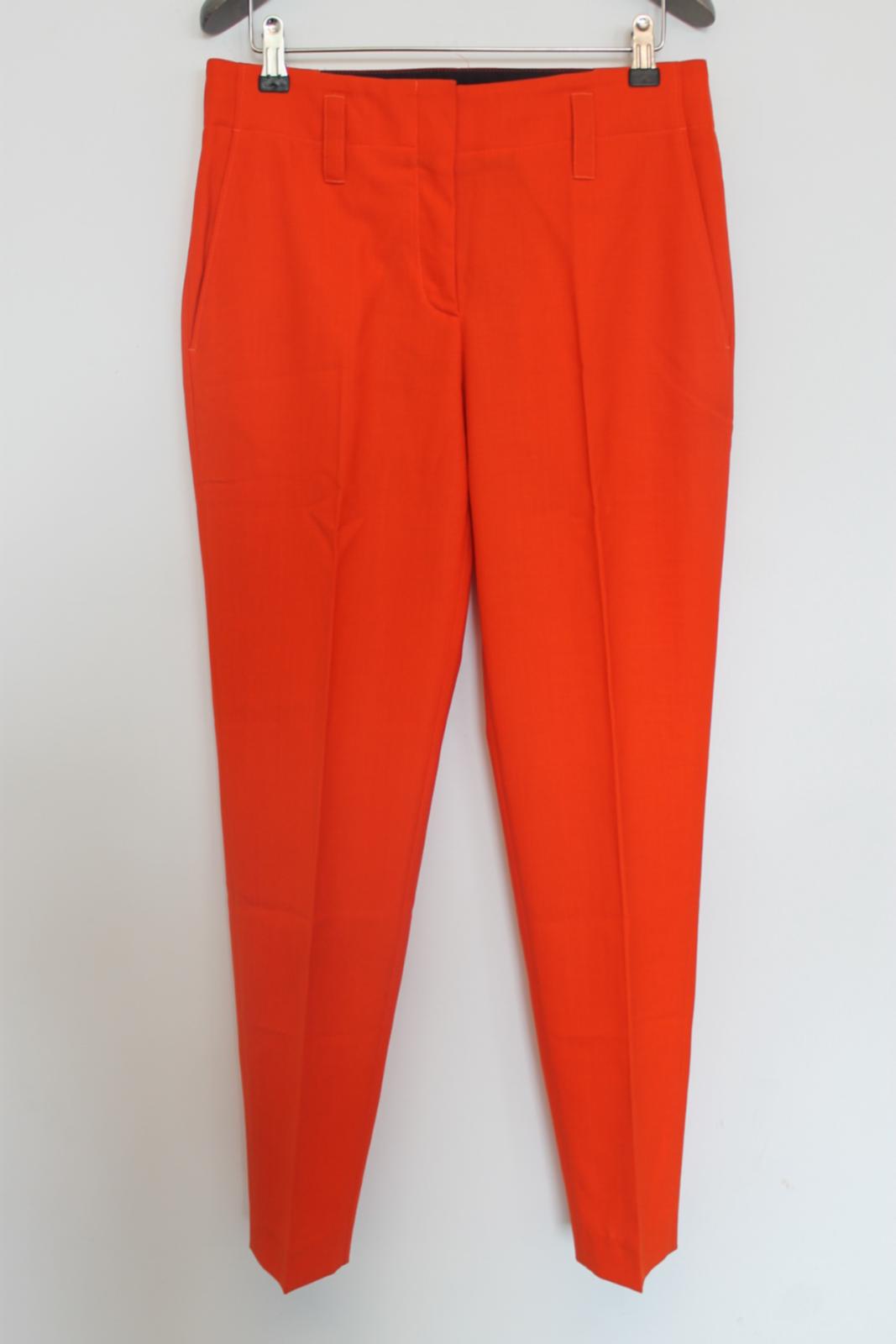 PAUL SMITH Ladies Orange Wool Dress Trousers EU36 UK8 NEW