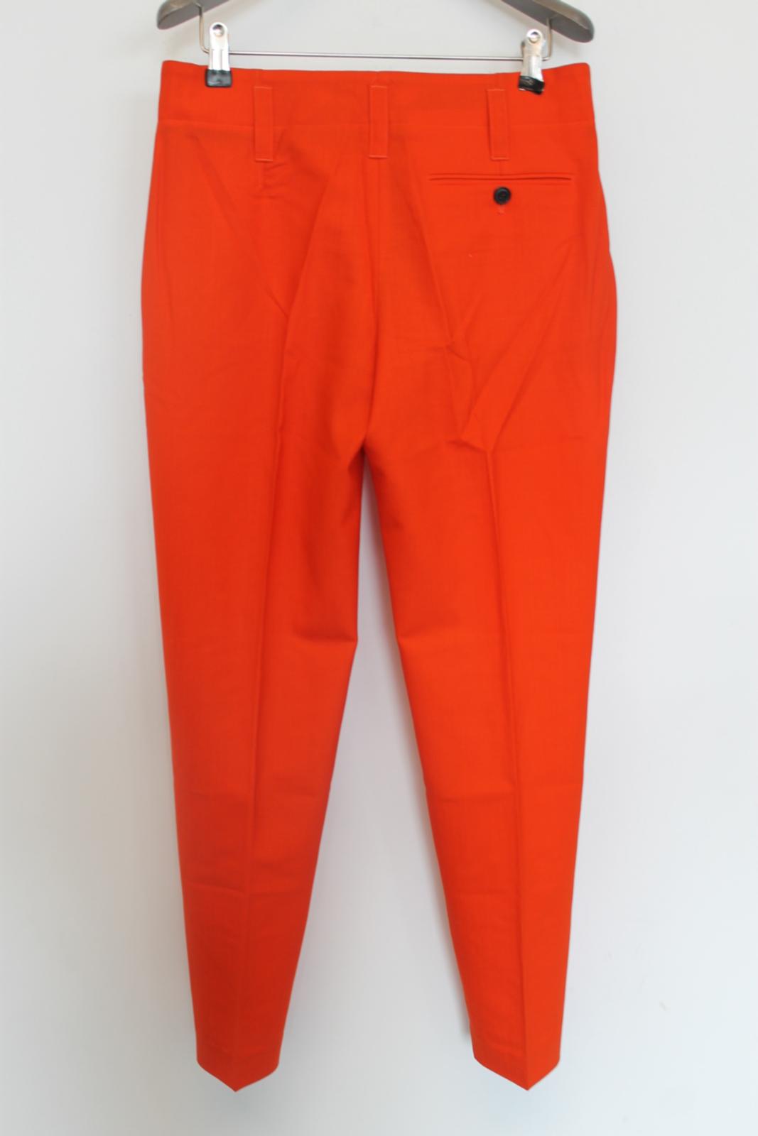 PAUL SMITH Ladies Orange Wool Dress Trousers EU36 UK8 NEW