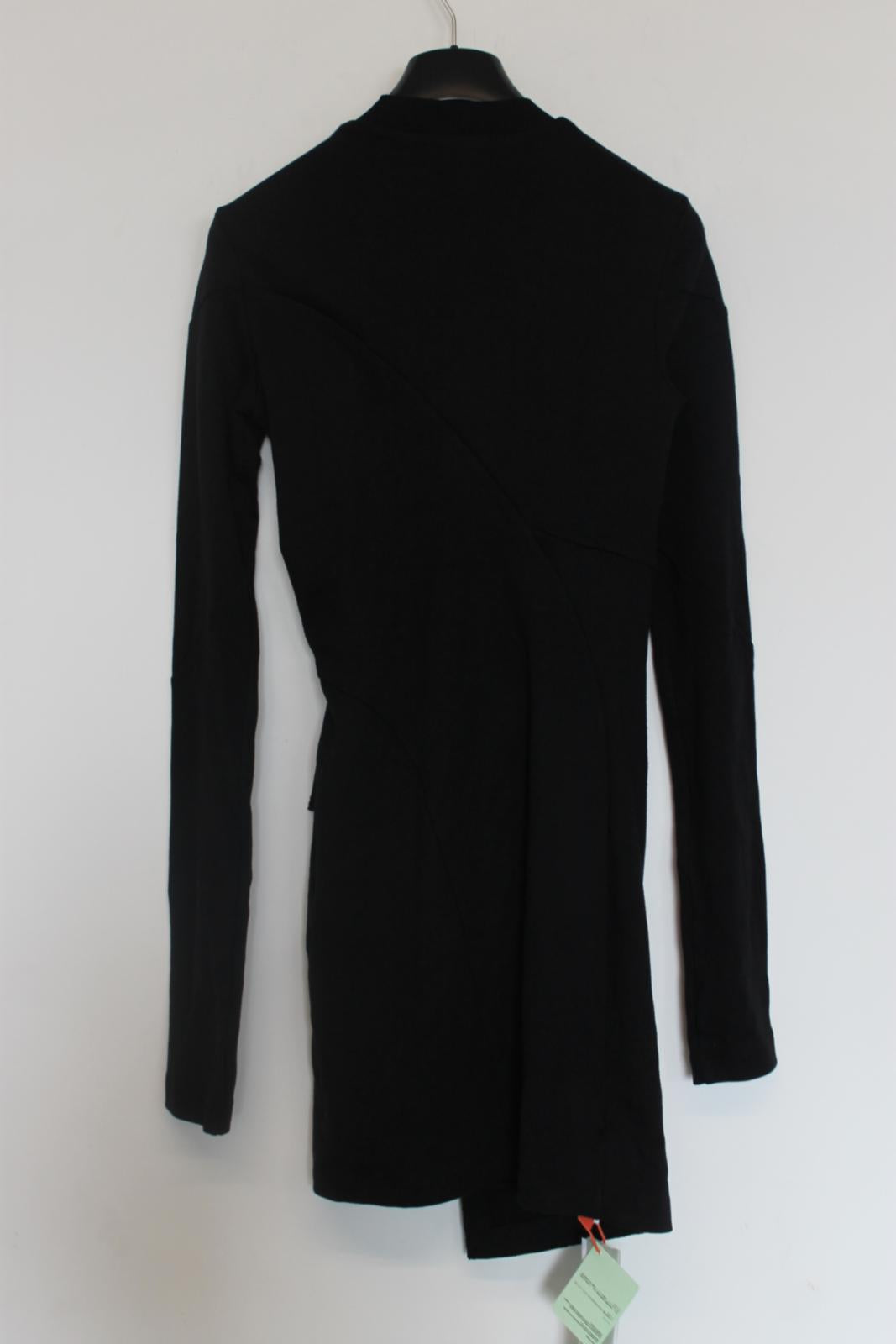 OFF-WHITE Ladies Black Cotton Mariacarla Wrap Dress EU38 UK10 BNWT