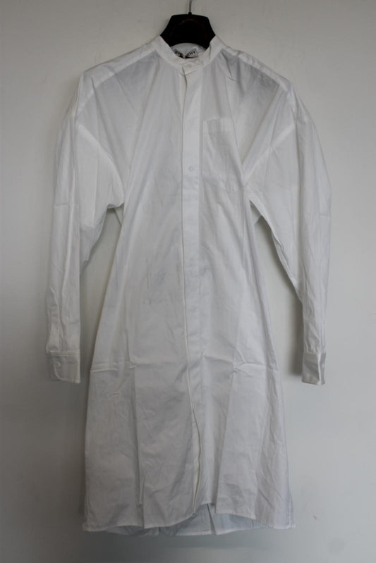 GIVENCHY Ladies White Cotton Long Sleeve Midi Shirt Dress EU34 UK6 NEW