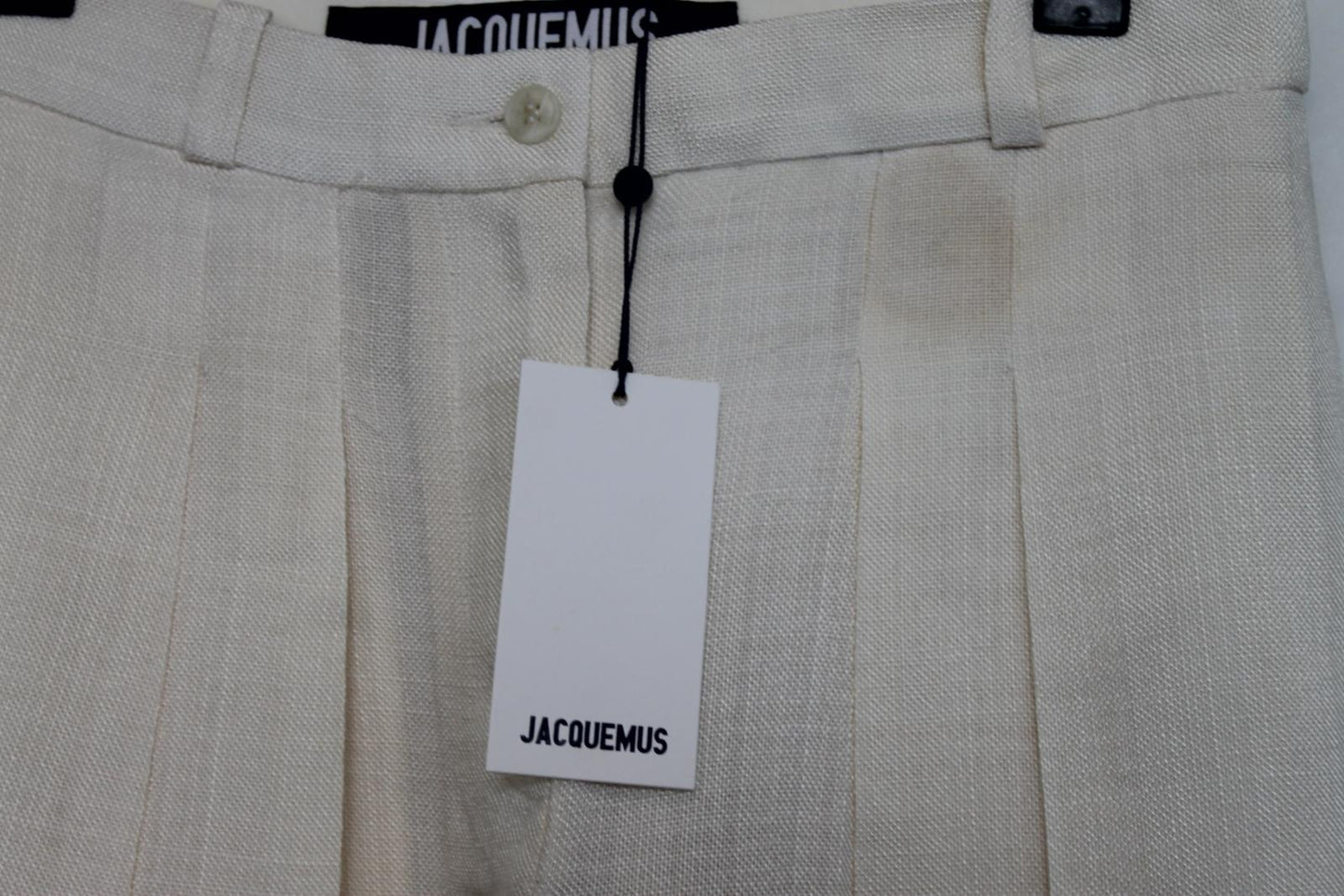 JACQUEMUS Ladies Off White La Colletionneuse Wide-Leg Trousers EU34 UK6 NEW