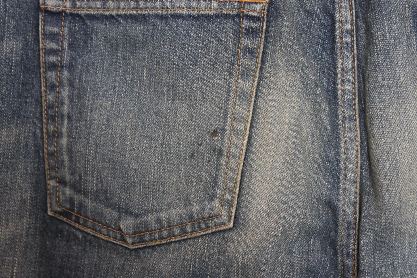 SAINT LAURENT Ladies Blue Cotton Denim High Rise Straight Jeans Size 34 NEW