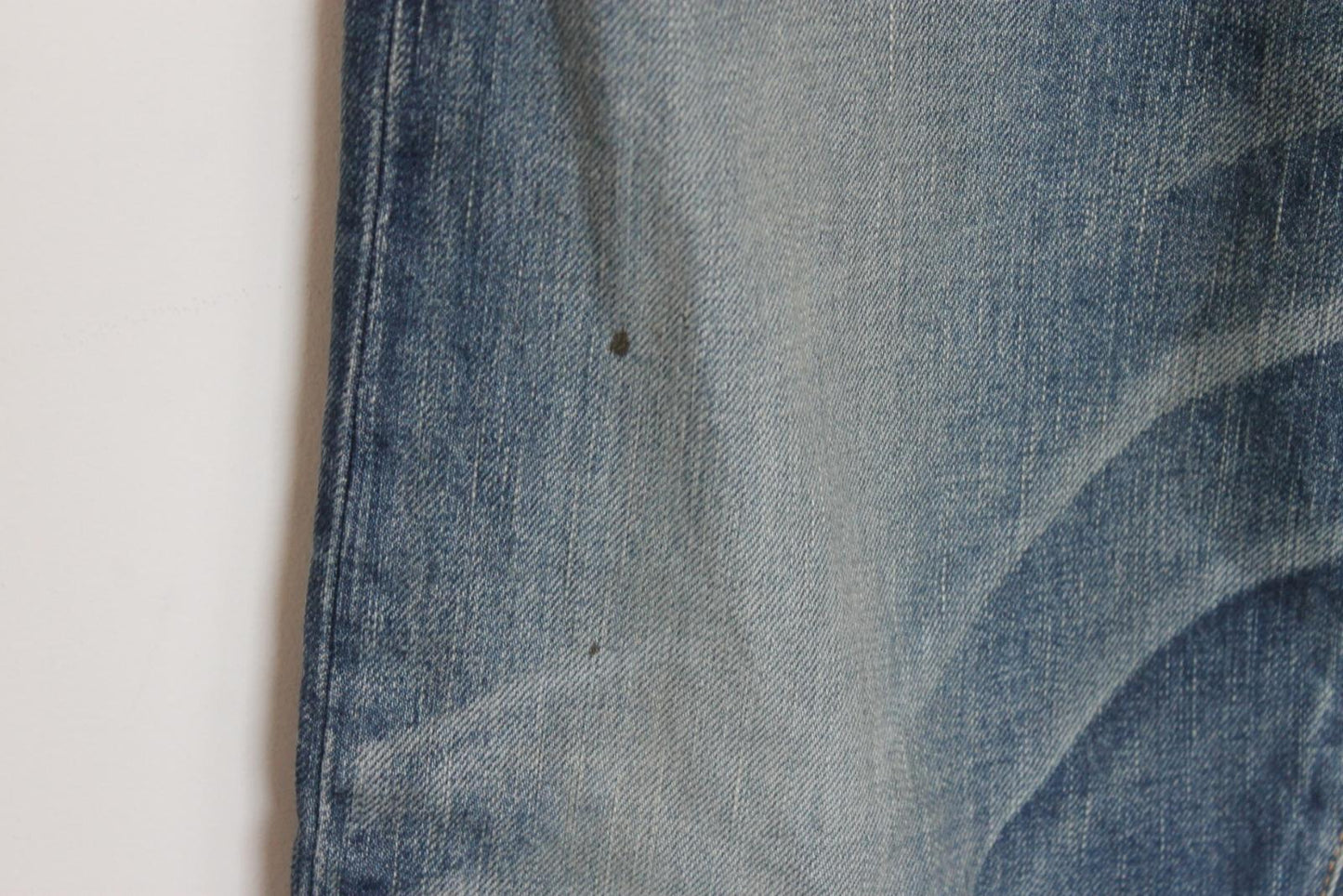 SAINT LAURENT Ladies Blue Cotton Denim High Rise Straight Jeans Size 34 NEW