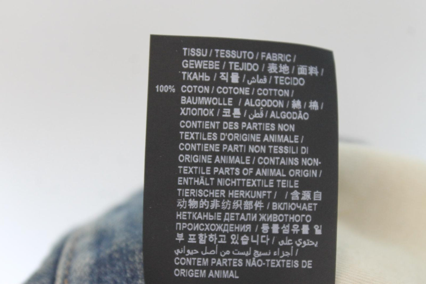SAINT LAURENT Ladies Blue Cotton Denim High Rise Straight Jeans Size 34 NEW