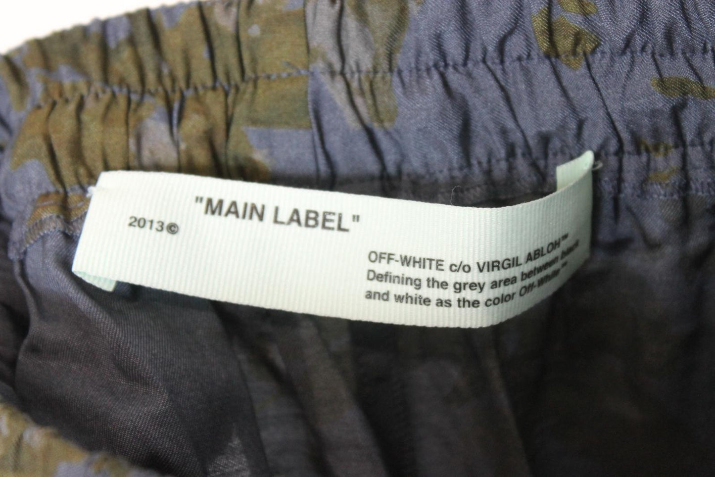 OFF-WHITE Ladies Blue/Green Cotton Blend Floral Print Trousers S NEW