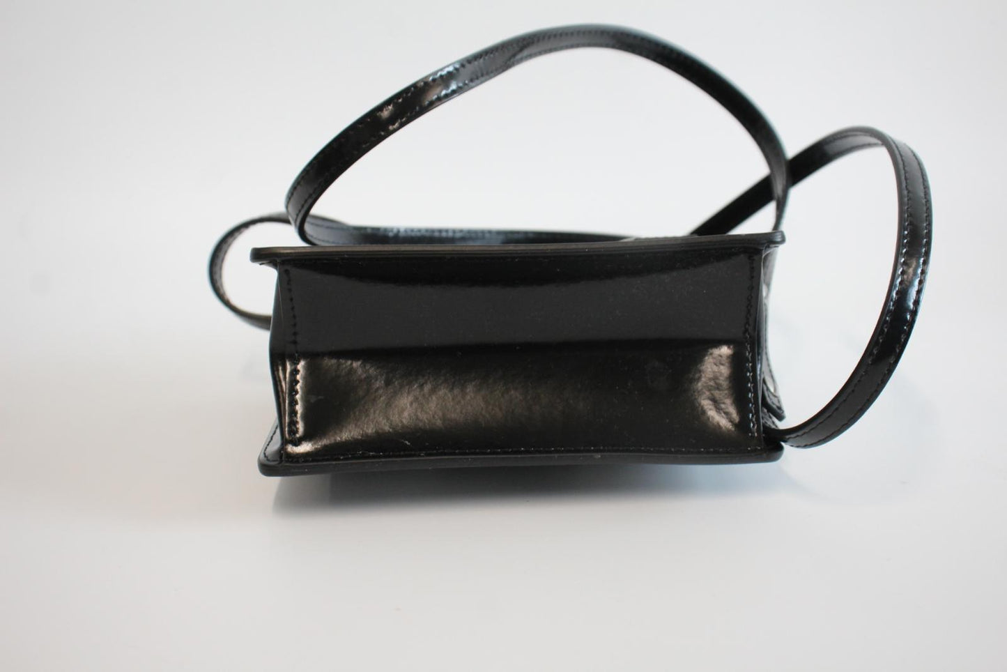 OFF-WHITE Ladies Black Leather "Rent Money" Jitney 0.7 Crossbody Bag XS NEW