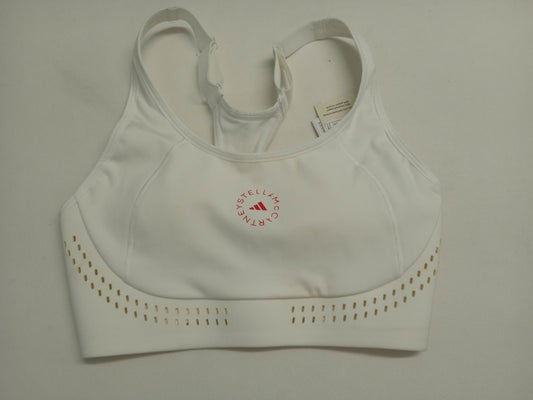 STELLA MCCARTNEY Ladies White Sleeveless Round Neck Sports Bra Size UK 32B NEW