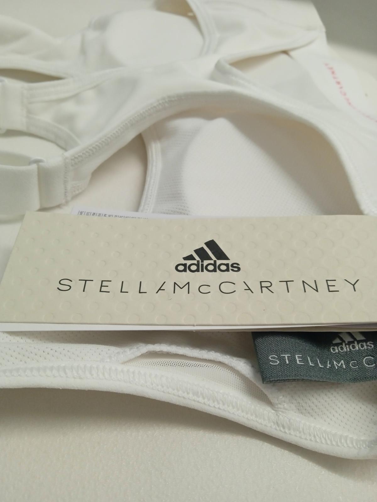 STELLA MCCARTNEY Ladies White Sleeveless Round Neck Sports Bra Size UK 32B NEW