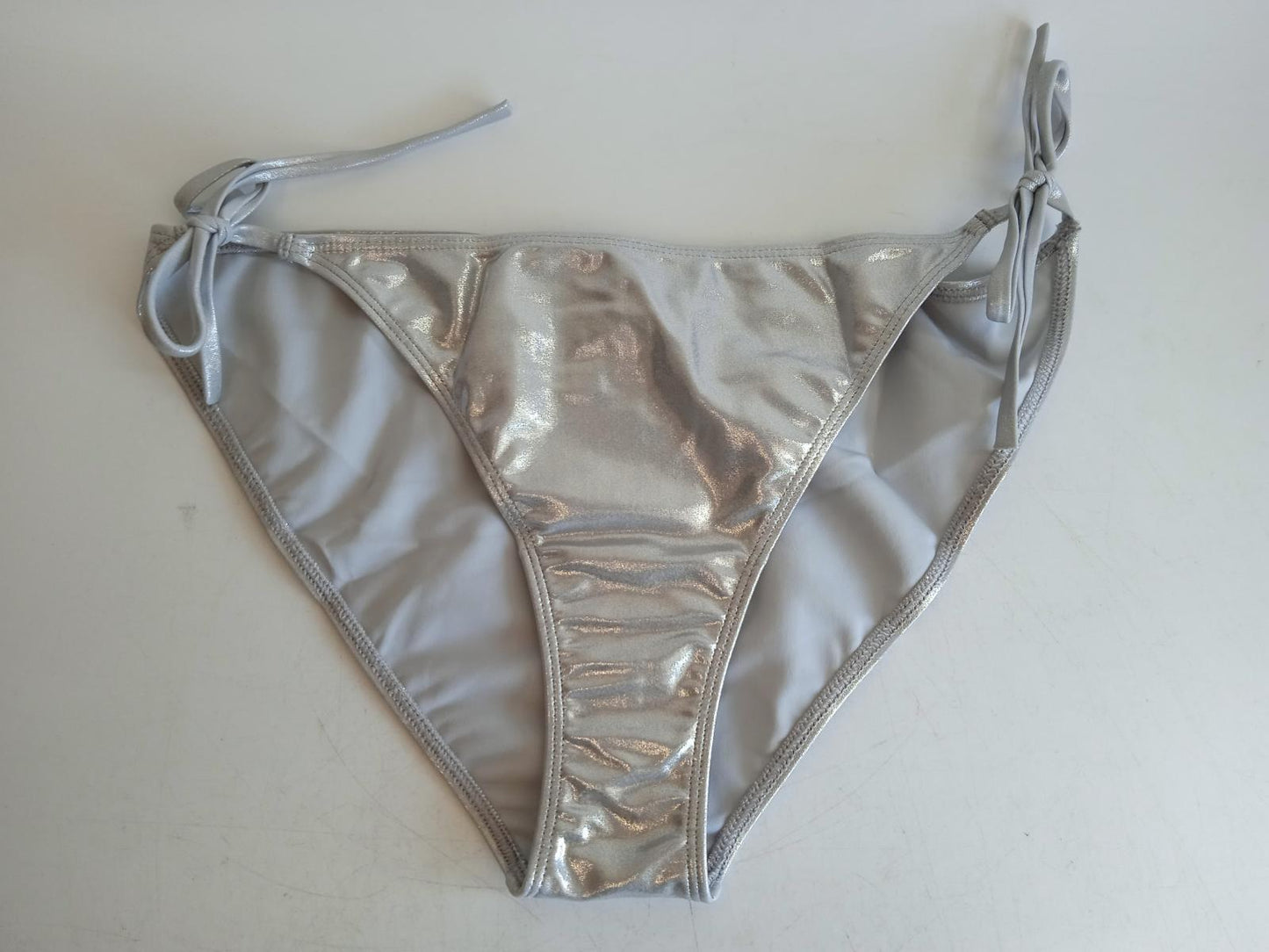 ISABEL MARANT Ladies Silver Stefs Metallic Bikini Bottoms Size EU36 UK10 NEW