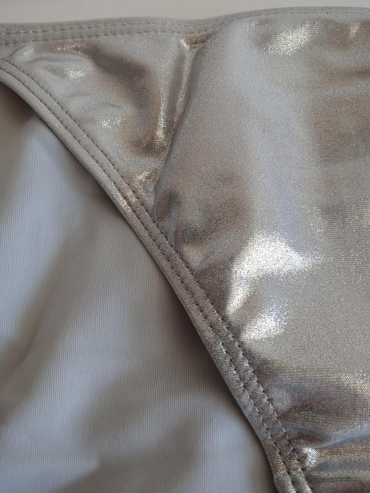 ISABEL MARANT Ladies Silver Stefs Metallic Bikini Bottoms Size EU36 UK10 NEW