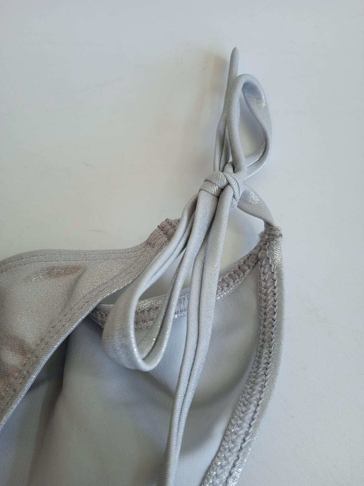 ISABEL MARANT Ladies Silver Stefs Metallic Bikini Bottoms Size EU36 UK10 NEW