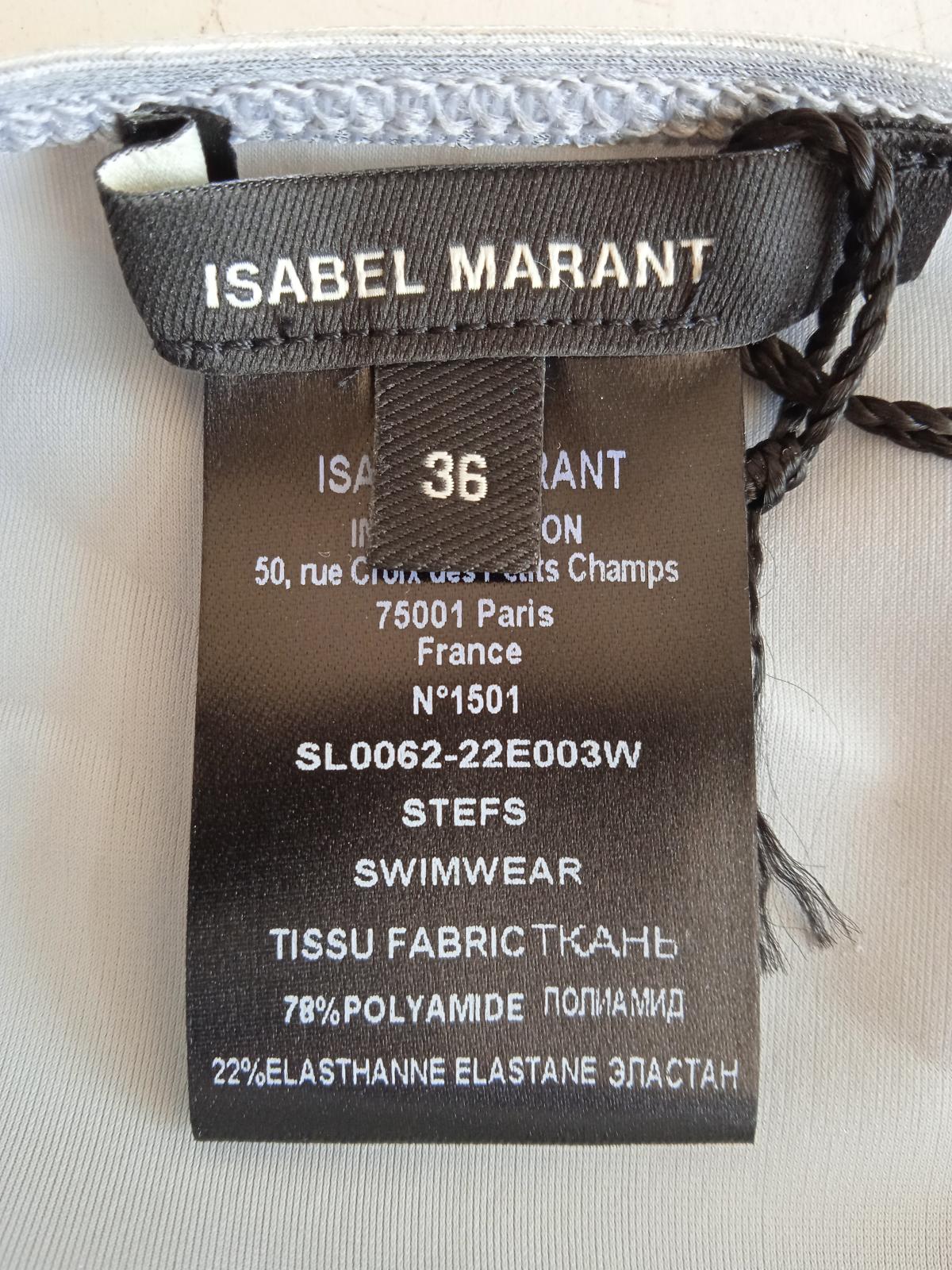 ISABEL MARANT Ladies Silver Stefs Metallic Bikini Bottoms Size EU36 UK10 NEW