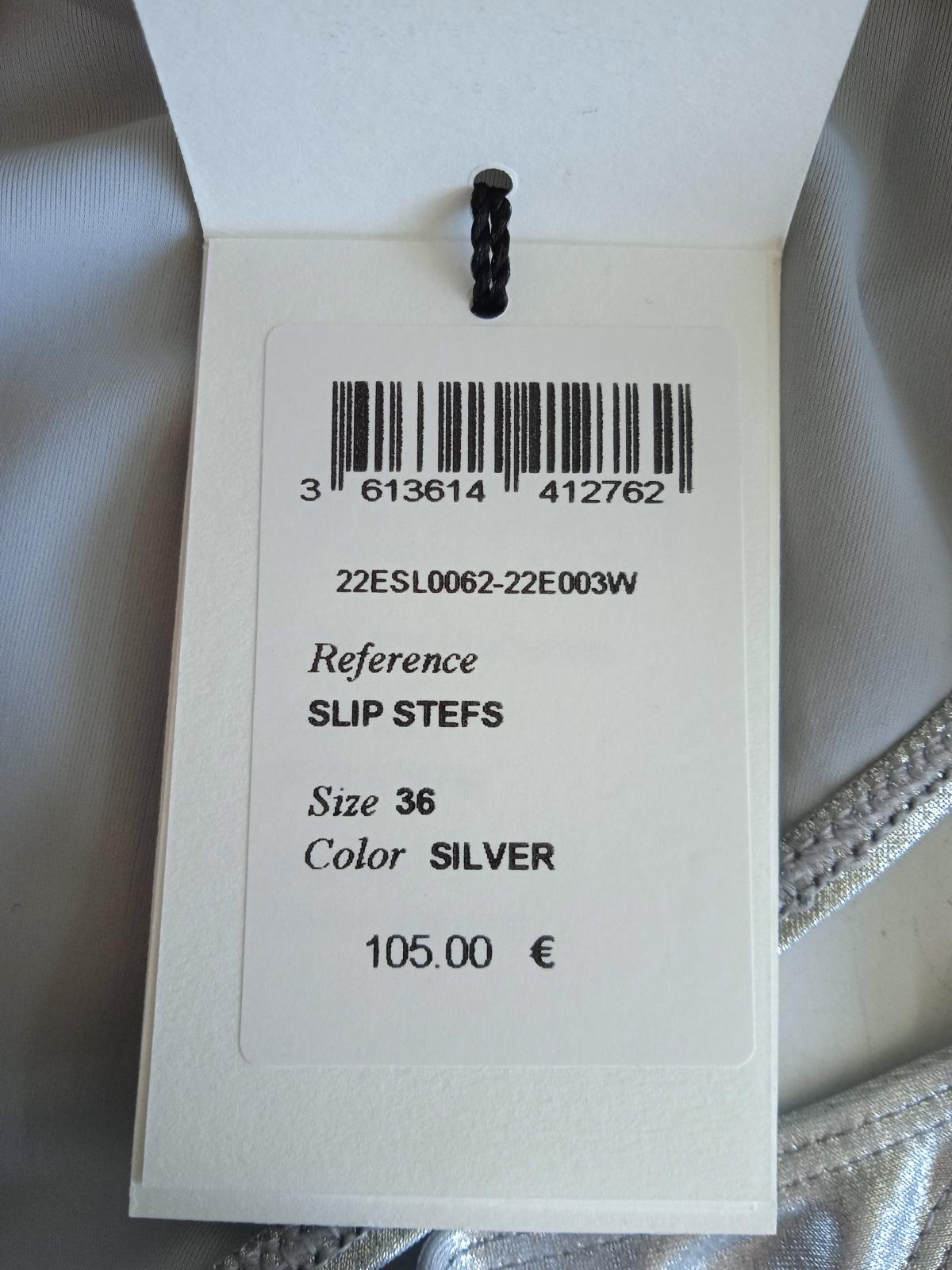 ISABEL MARANT Ladies Silver Stefs Metallic Bikini Bottoms Size EU36 UK10 NEW
