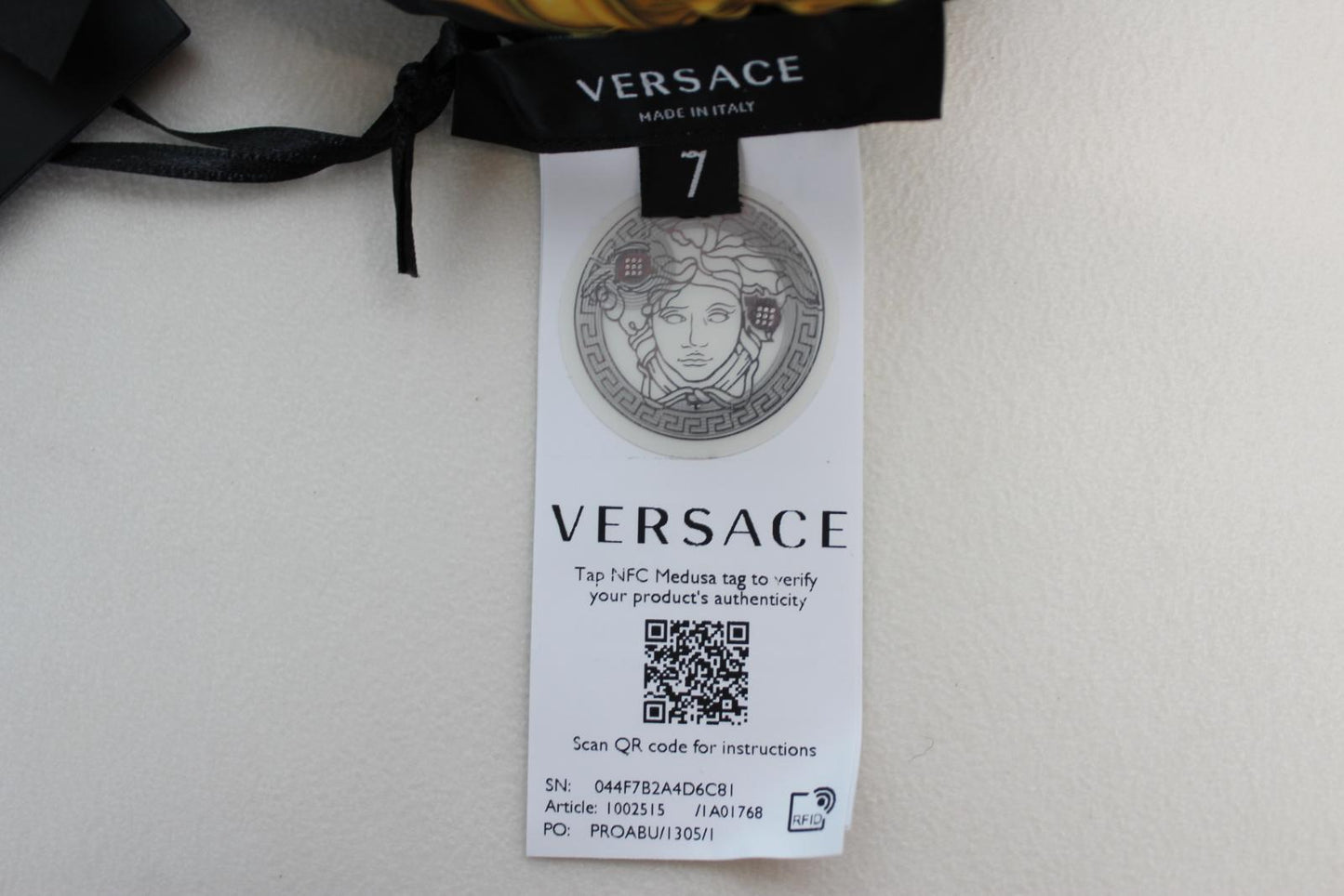 VERSACE Men's Black Gold La Coupe Des Dieux Print Swim Briefs 7/2XL/UK40 NEW