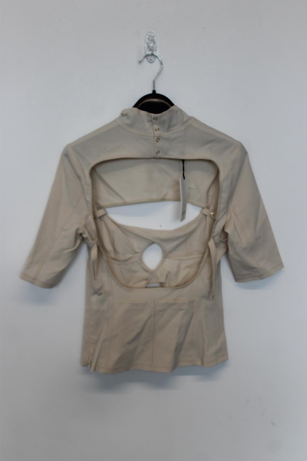 JACQUEMUS Ladies Off-White Wool Le Haut Palmi Cut-Out Blouse Top EU34 UK6 NEW