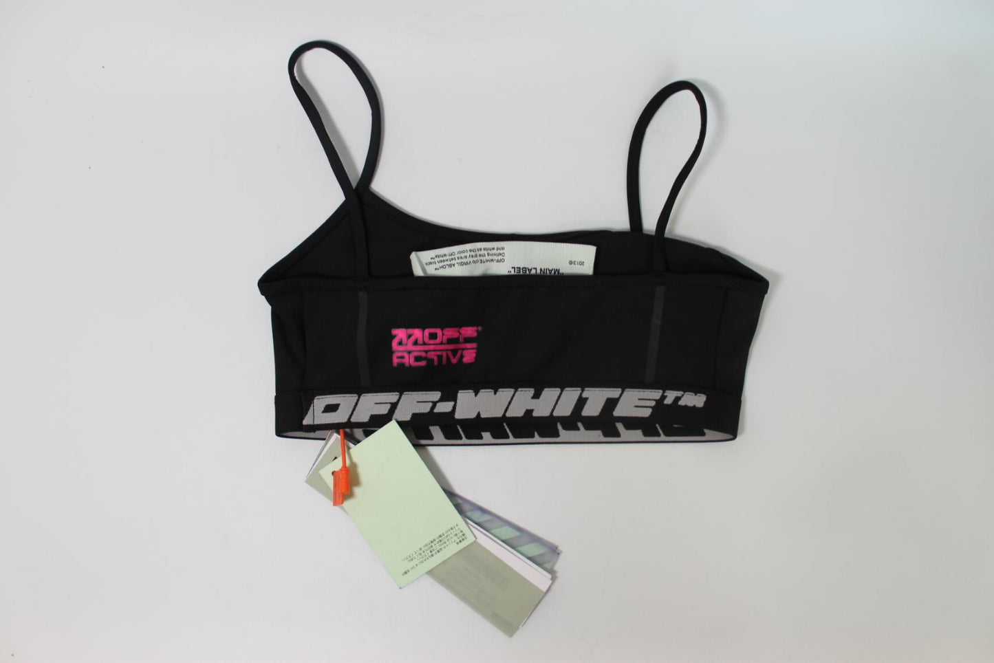 OFF-WHITE Ladies Black Active Training Bra Size 36 NEW