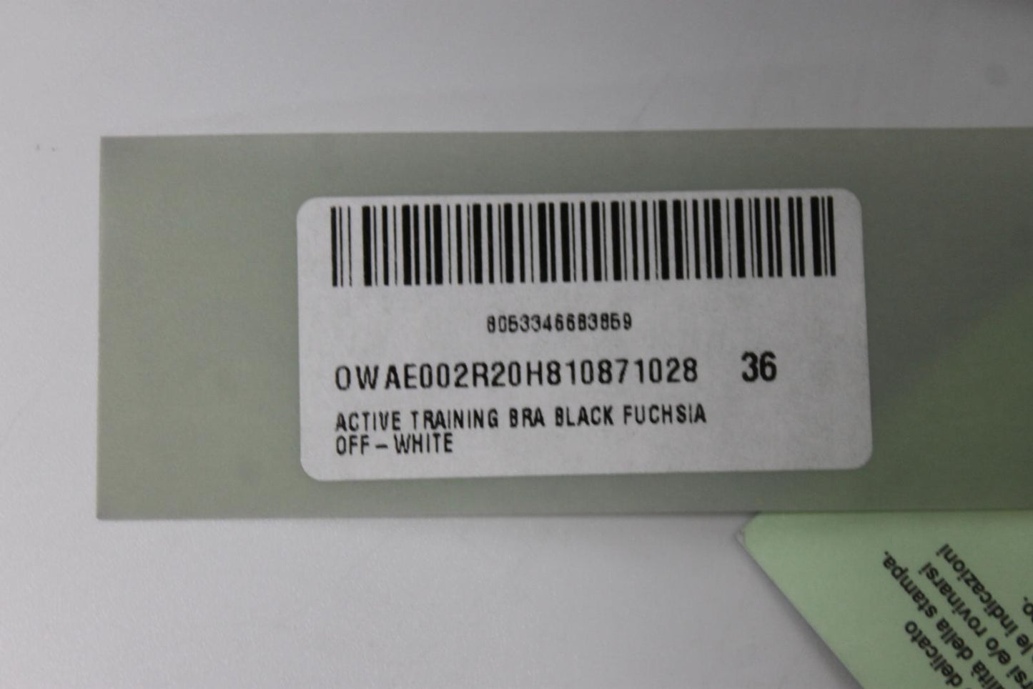 OFF-WHITE Ladies Black Active Training Bra Size 36 NEW