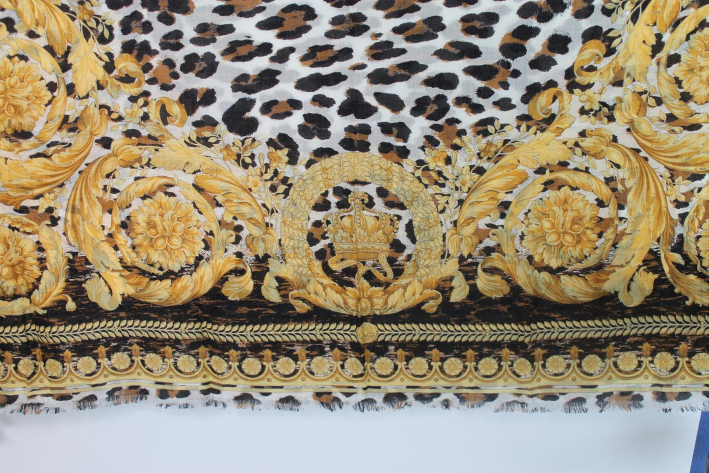 VERSACE Ladies Multicoloured Wool/Cashmere/Silk Square Scarf 90x90 O/S NEW