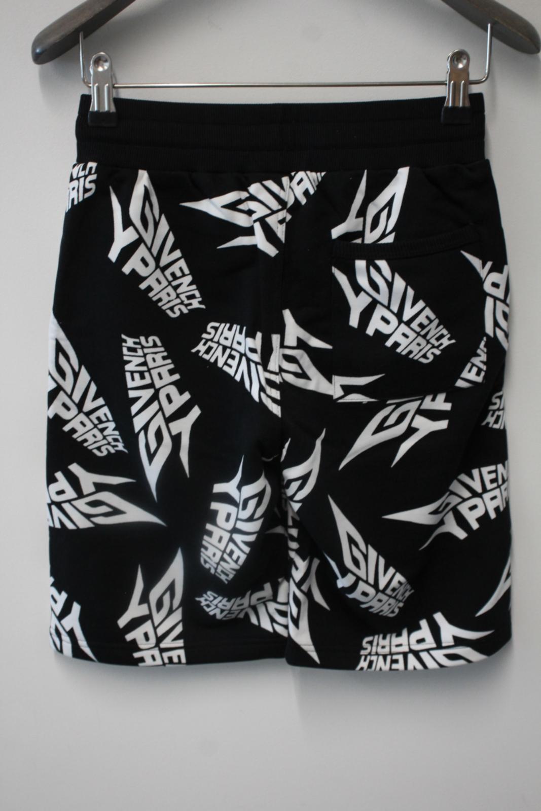 GIVENCHY Ladies Black Cotton Blend Loose Fit Board Shorts Size UK12 NEW