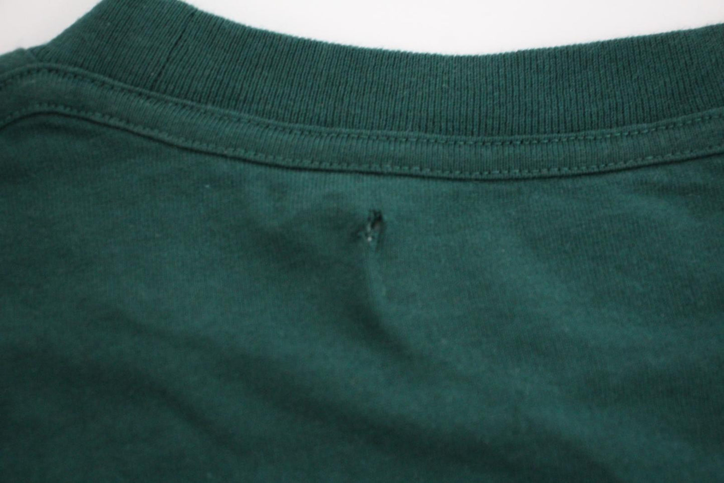 OFF-WHITE Men's Bottle Green Cotton Caravaggio Print T-Shirt Size XS NEW