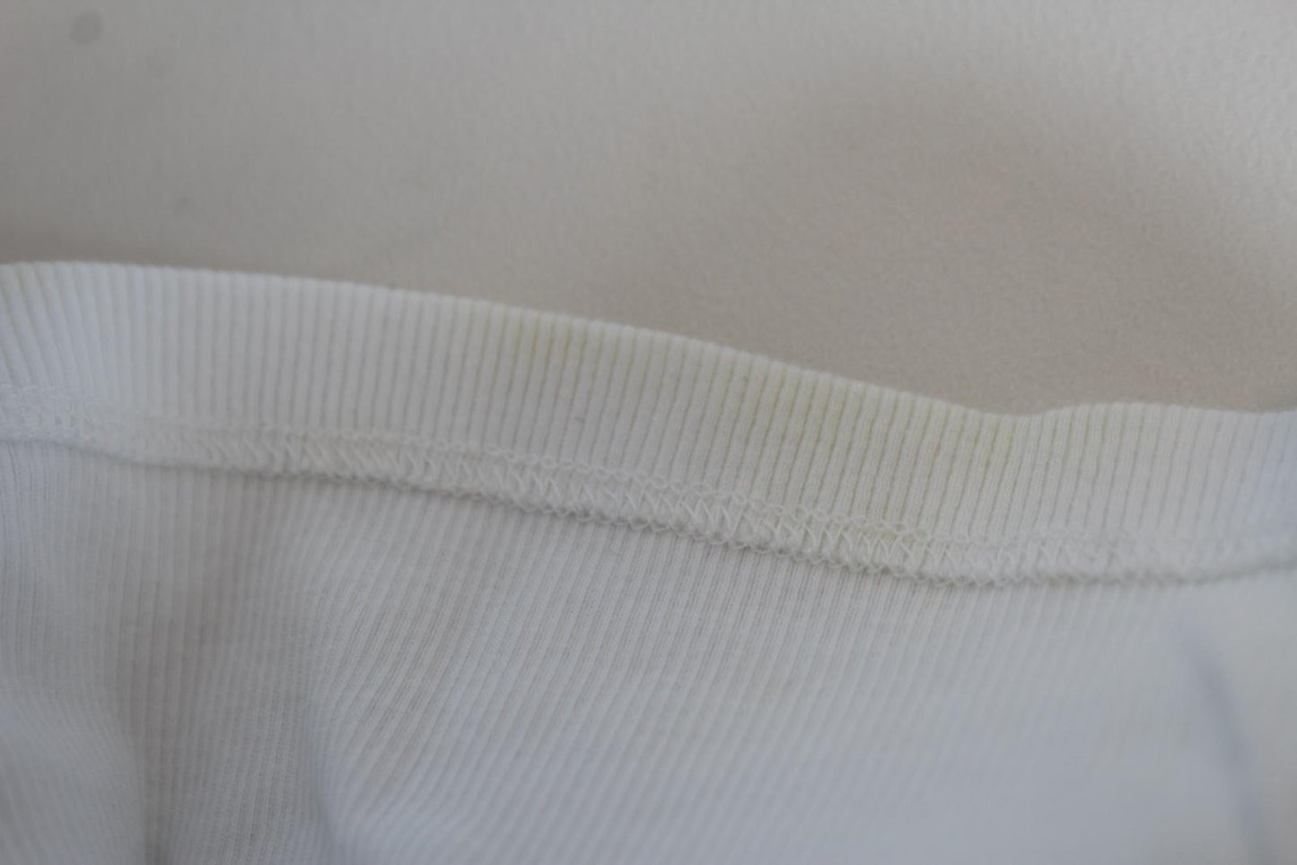 OFF-WHITE Ladies White Ribbed Short Sleeve Stretch Fitted T-Shirt IT44 UK12 NEW