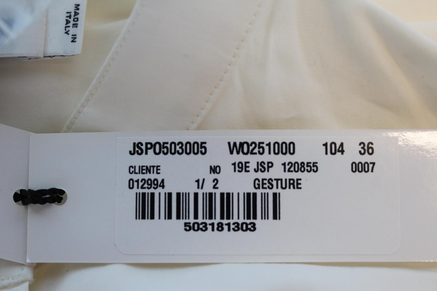 JIL SANDER Ladies White Hidden Button Layered Cotton Silk Midi Dress 36 UK8 NEW