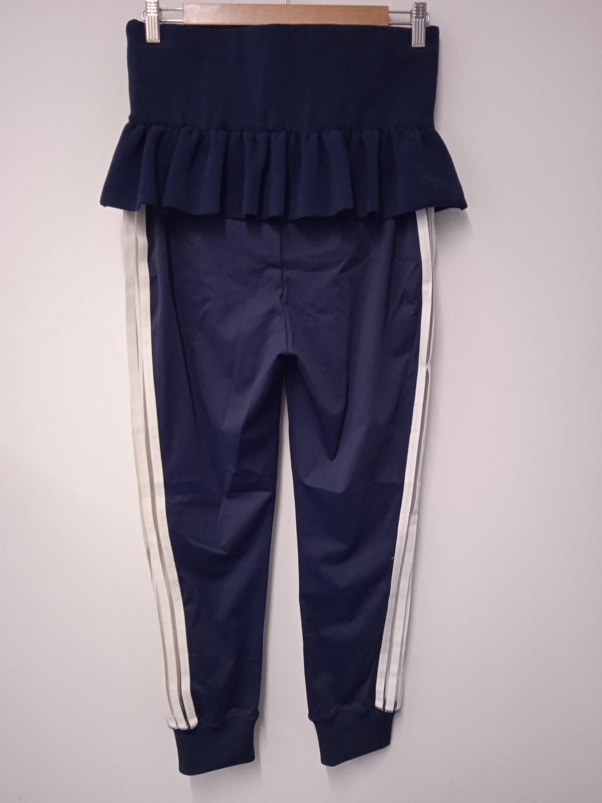 GANNI Ladies Navy Blue Presbourg High Waist Track Pants Size EU38 UK10 NEW