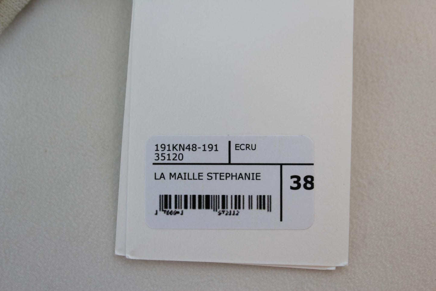 JACQUEMUS Ladies La Maille Stephanie Ecru Ivory Ribbed Bodysuit EU38 UK10 NEW