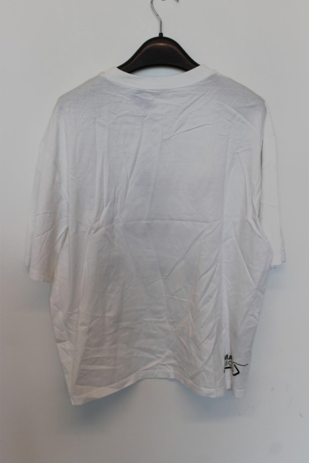 PRADA Ladies White Cotton Graphic Short Sleeve T-Shirt XS NEW