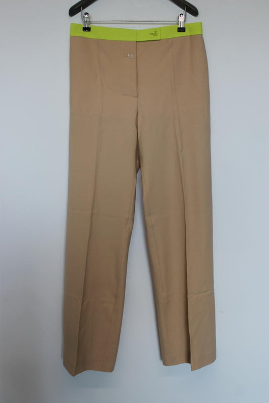 OFF-WHITE Ladies Camel Brown Active Light Formal Pants Trousers EU36 UK8 BNWT