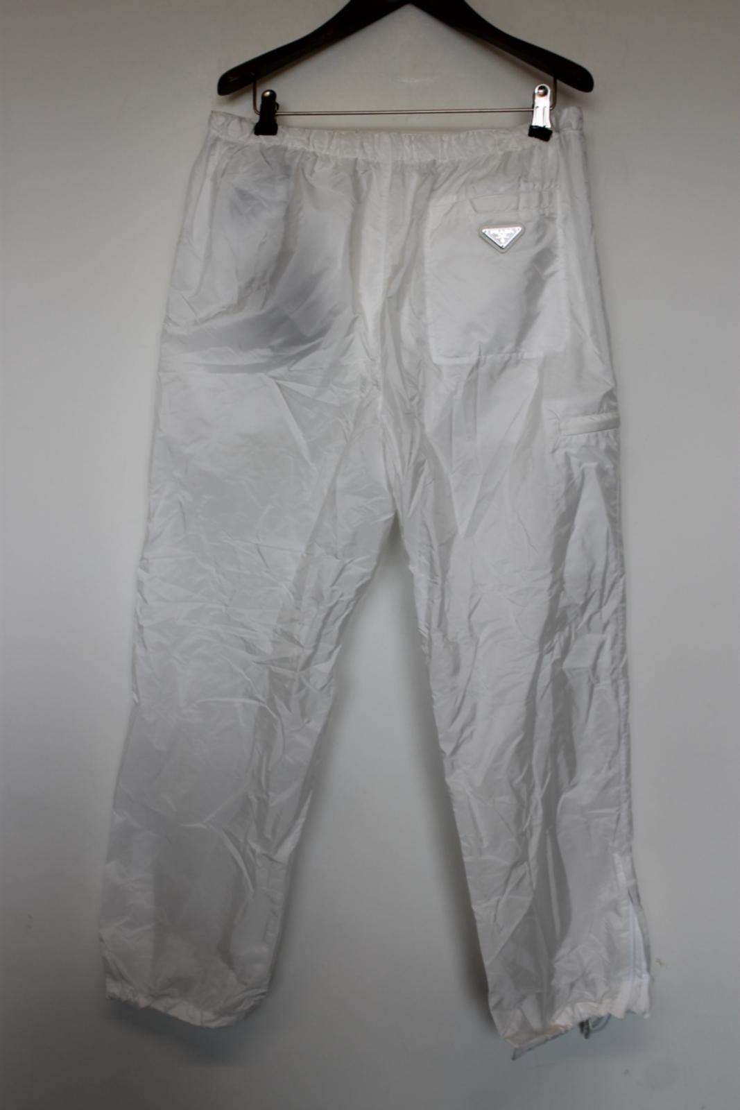 PRADA Men's White Track Jogger Trousers Size L NEW
