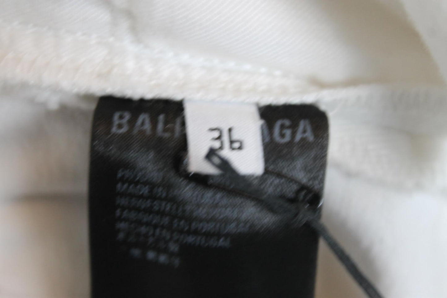 BALENCIAGA Men's White Cotton Denim Straight Jeans Size 36 NEW