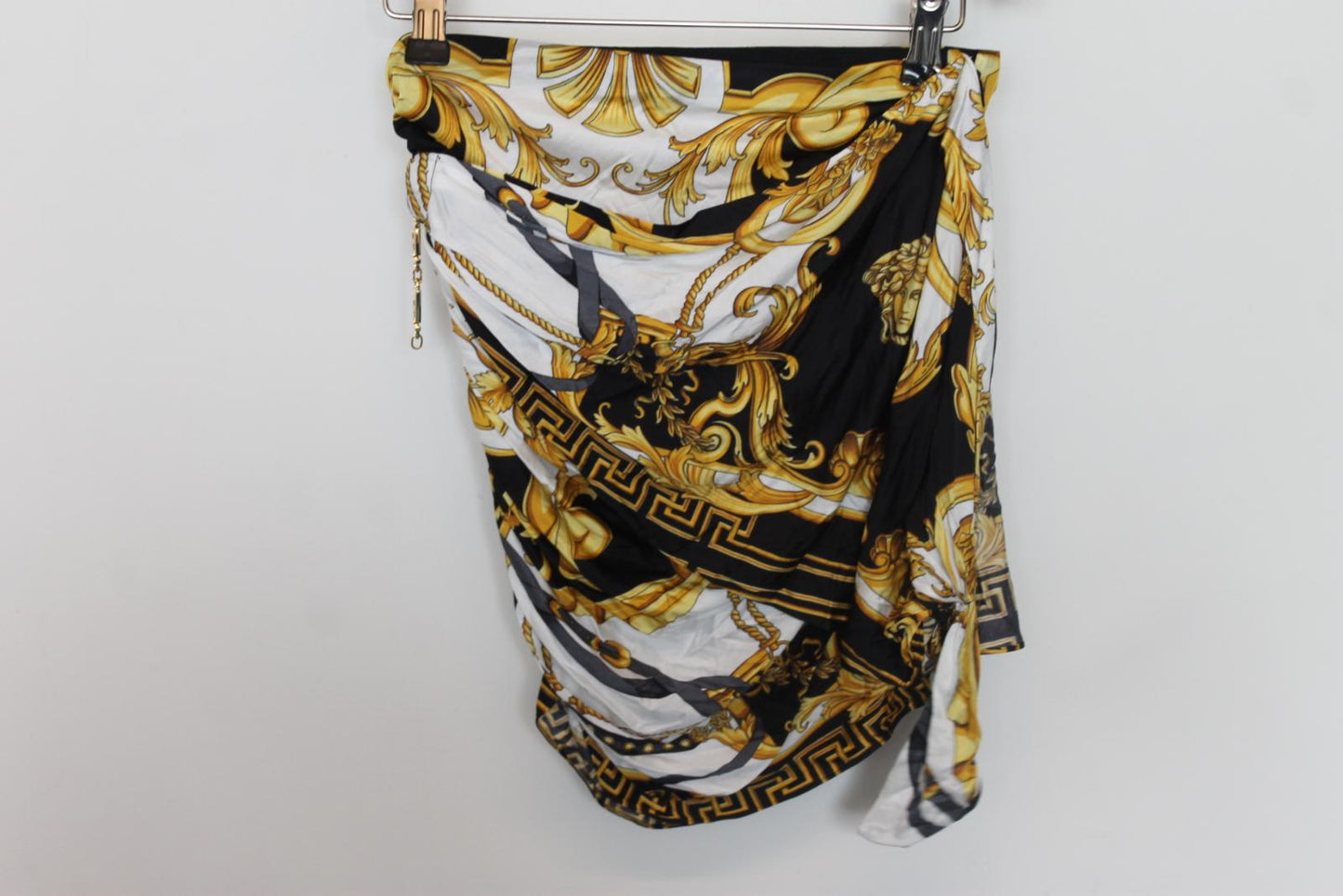 VERSACE Ladies Multicolour Printed Mini Wrap Skirt EU32 UK4 NEW