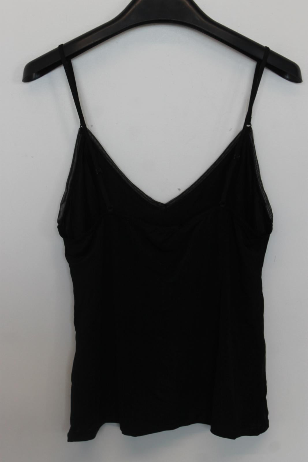 GANNI Ladies Black Camisole Tank Top Size S BNWT